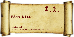 Pócs Kitti névjegykártya